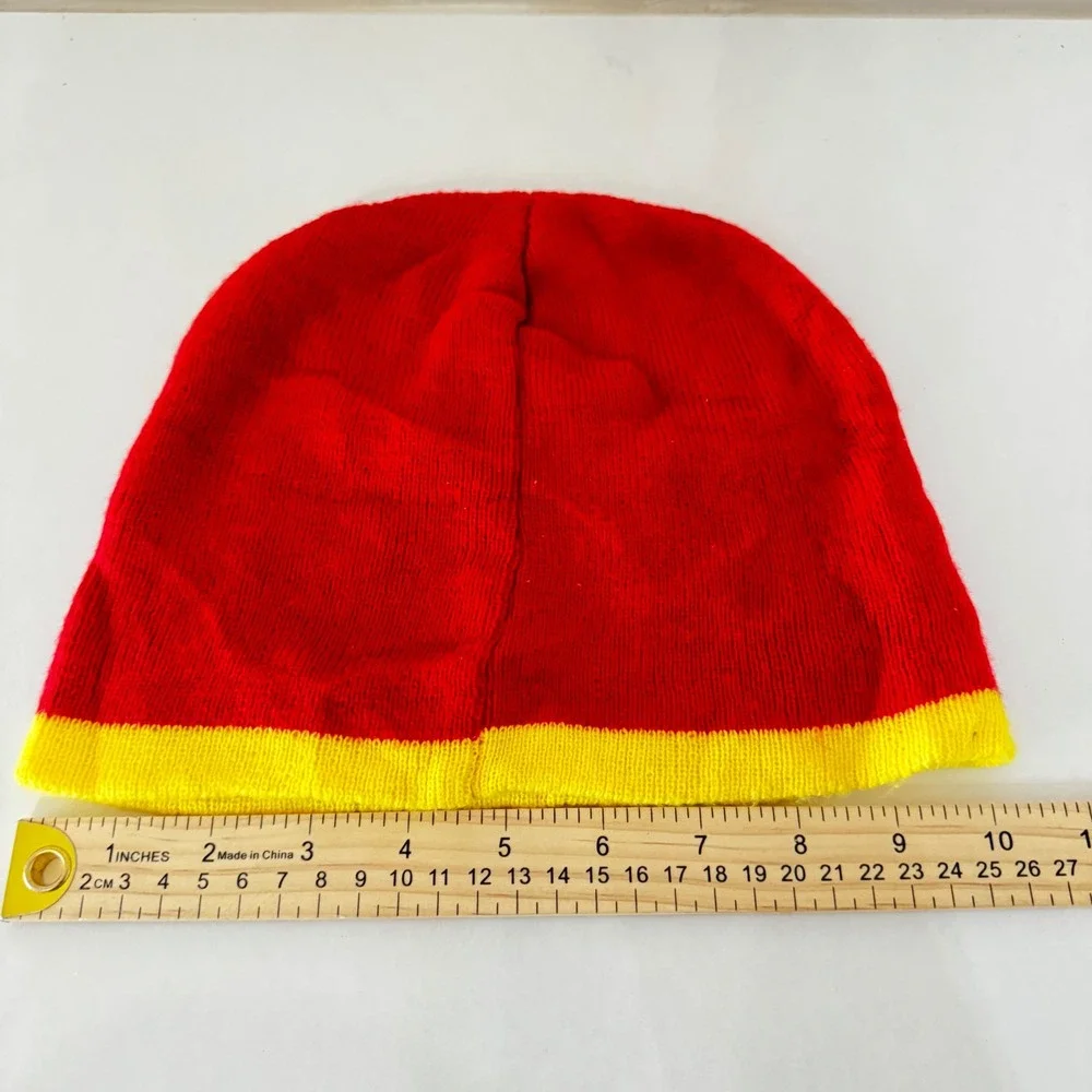Disney Pixar Car 3 Lightning McQueen Red Knit Beanie Hat 95 ABG Accessories OSFM